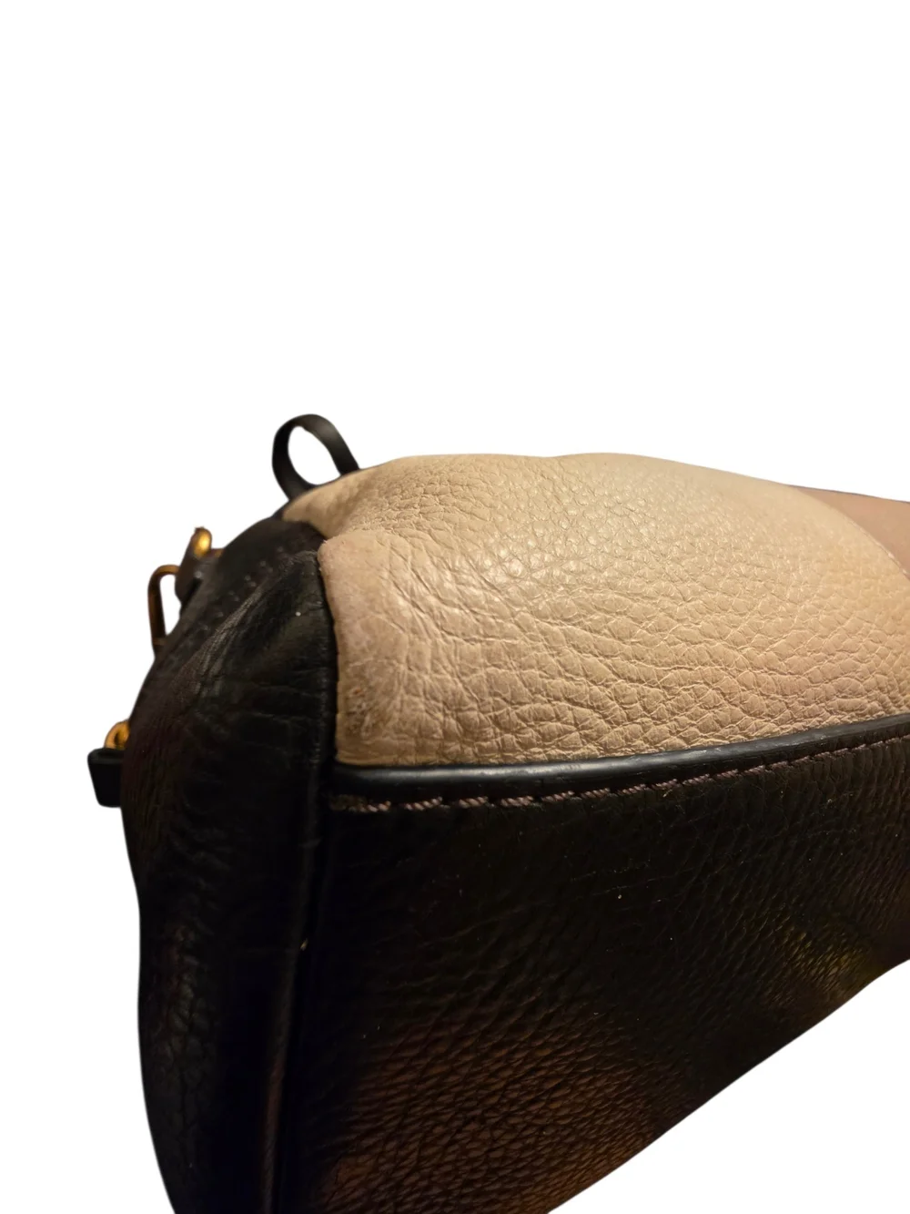 Fossil Amanda Black & Cream Geometric Satchel